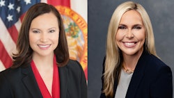 Florida Attorney General Ashley Moody (left) and Trulieve CEO Kim Rivers