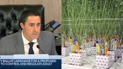 Ohio Secretary of State Frank LaRose chairs the Ohio Ballot Board's meeting Aug. 24, when summary language for an adult-use cannabis legalization measure was approved via a unanimous 5-0 vote.