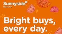 Cresco Labs is the first cannabis company to launch cannabis advertising on Spotify. Pictured is an ad for the company’s national retail brand, Sunnyside.