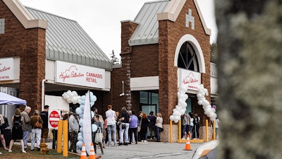 Higher Collective's Killingly dispensary had lines out the door the entire day when it opened on Oct. 7.