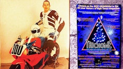Kenneth Morrow, pictured with his Yamaha TZ250 motorcycle that was seized as part of his cannabis arrest.