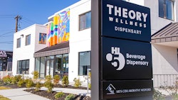 Theory Wellness built out its Hi5 Beverage Dispensary in a former Volkswagen dealership in Medford, Mass., 5 miles northwest of Boston.