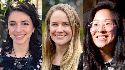 Dr. Riley Kirk (left) and Dr. Miyabe Shields (right), co-founders of The Network of Applied Pharmacognosy, and Dr. Allison Justice (center), founder and CEO of the Cannabis Research Coalition.