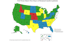 2024 U.S. cannabis legalization map.