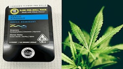 “Glass House Farms cannabis flower pre-rolls” front package label