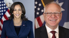U.S. Vice President Kamala Harris and Minnesota Gov. Tim Walz