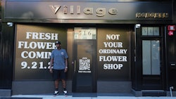 Al Harrington standing in front of Village dispensary in Hoboken, N.J.
