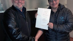 President Pedro Mendez of Premier Graphene Inc. and HGI Industrial Technologies S.A de P.I with Carlos Alberto Perez President of Santa Rosa Green Seeds