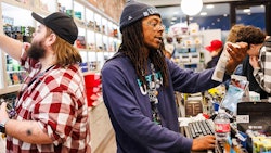 Cannabis retail workers serve customers at one of Perfect Union's eight dispensary locations in Northern California.