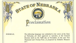 Nebraska Proclaimation