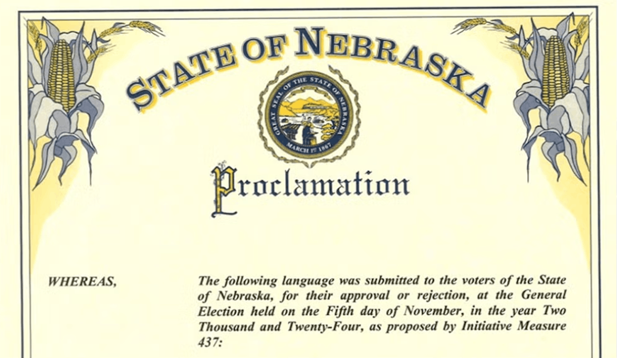 Nebraska Supreme Court May Overturn Election Results Legalizing Medical