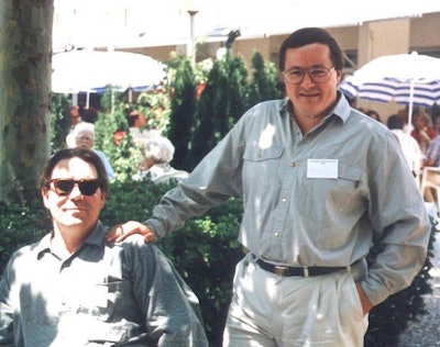 Breeder David Watson and GW Pharmaceutical founder Dr. Geoffrey Guy.