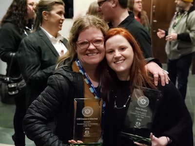 Dr. Marion McNabb (left) and Ellen Brown.