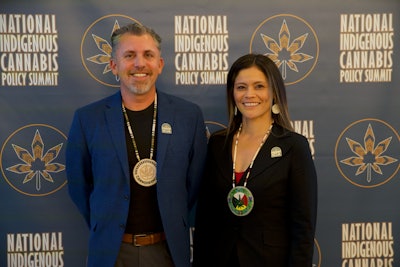 Rob Pero and Mary Jane Oatman of the Indigenous Cannabis Industry Association