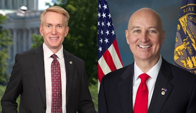 U.S. Sens. James Lankford (left), R-Okla., and Pete Ricketts, R-Neb.