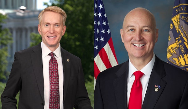 U.S. Sens. James Lankford (left), R-Okla., and Pete Ricketts, R-Neb.
