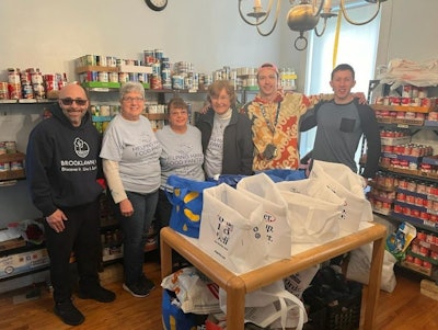Indigo Dispensary team members at the Gloucester City Helping Hands Food Pantry.