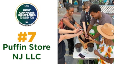 Puffin Store NJ employees at Plant n’ Puff event—'A day of green thumbs and good vibes.”