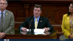 Texas state Rep. Ken King, R-Canadian, answers questions on House Bill 46, to expand the state's low-THC medical cannabis program, during floor debate on May 12.