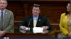 Texas state Rep. Ken King, R-Canadian, answers questions on House Bill 46, to expand the state's low-THC medical cannabis program, during floor debate on May 12.