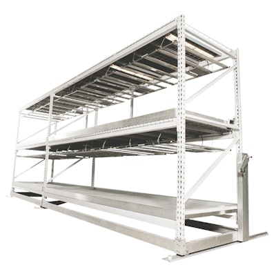 Innovative Growers Equipment vertical grow racks.