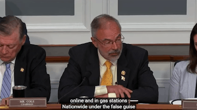 U.S. House Rep. Andy Harris, R-Md., addresses proposed changes to the federal definition of hemp during a subcommittee markup on June 5.