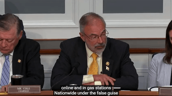 U.S. House Rep. Andy Harris, R-Md., addresses proposed changes to the federal definition of hemp during a subcommittee markup on June 5.