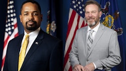 Pennsylvania state Sens. Sharif Street (left) and Dan Laughlin.