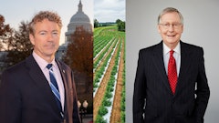 Kentucky U.S. Sens. Rand Paul (left) and Mitch McConnell