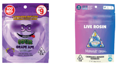 Cartoons or colorful illustrations on cannabis products that might be associated with children’s products, according to the California State Auditor.