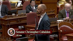California State Sen. Christopher Cabaldon, D-Yolo, discusses Assembly Bill 564 on Sept. 10 on the Senate floor.