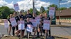 Green Thumb Industries' RISE dispensary workers strike on Sept. 1 in York, Pa.
