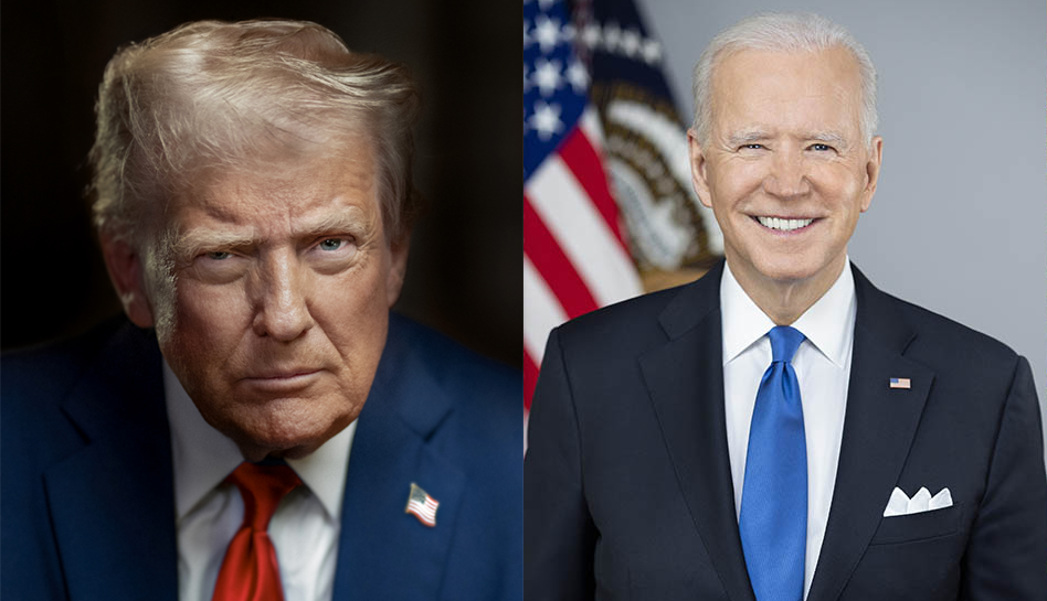 President Donald Trump and former President Joe Biden.