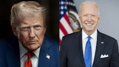 President Donald Trump and former President Joe Biden.
