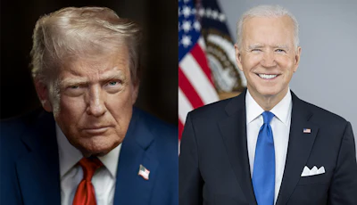 President Donald Trump and former President Joe Biden.