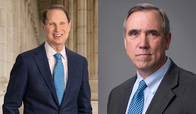 Oregon U.S. Sens. Ron Wyden (left) and Jeff Merkley.