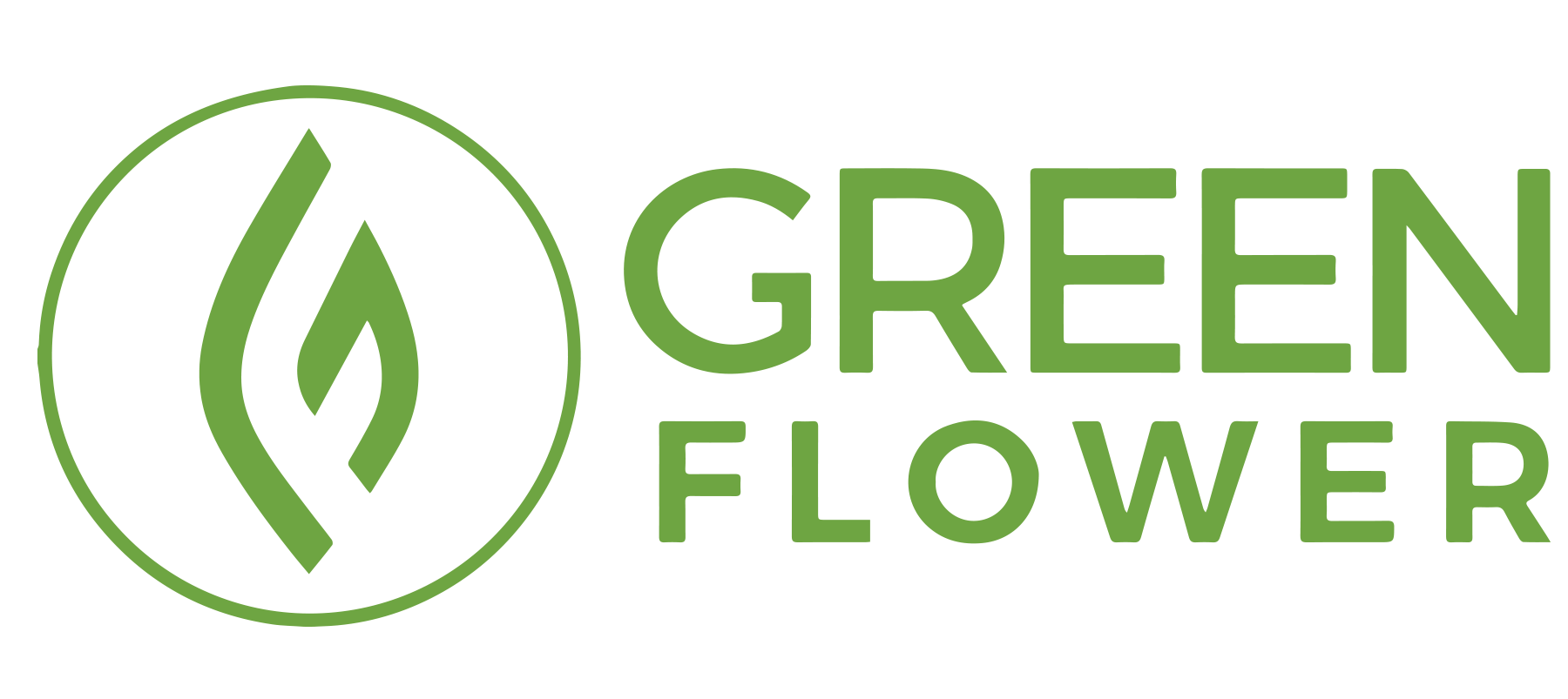 Green flower Logo