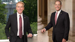 U.S. Sens. James Lankford, R-Okla., (left), and Ted Budd, R-N.C.