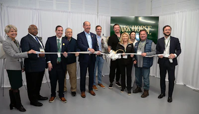 Ribbon-cutting ceremony at Dark Horse Cannabis cultivation facility in Richmond, Ky.
