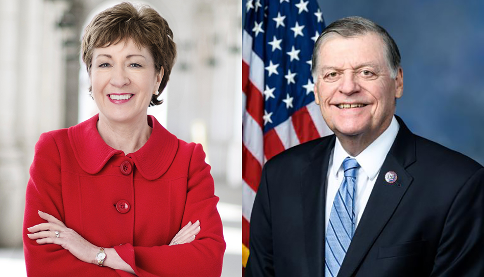 Senate Appropriations Committee Chair Susan Collins, R-Maine, (left), and House Appropriations Committee Chairman Tom Cole, R-Okla.