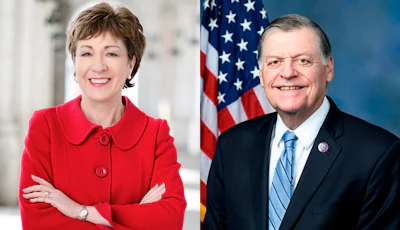Senate Appropriations Committee Chair Susan Collins, R-Maine, (left), and House Appropriations Committee Chairman Tom Cole, R-Okla.