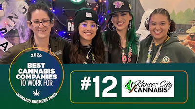 Kansas City Cannabis team members during the Halloween season at the company's Kearney location.