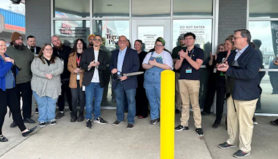 Terra Pharm cuts the ribbon and officially opens its first medical marijuana dispensary in Uniontown, Pa., on March 30, 2026.