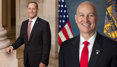 Sens. Ted Budd, R-N.C., (left) and Pete Ricketts, R-Neb., introduced the Marijuana Impact on Medicaid Act on April 20.