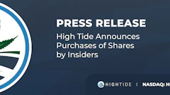 High Tide Inc High Tide Announces Purchases Of Shares By Inside