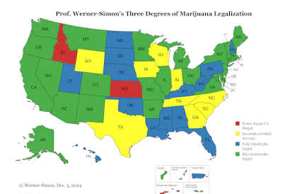Legalization Map, Dec 5, 2024