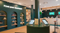 The sales floor at Sweetspot Hamilton features product display arches, self-service kiosks, designed to make the shopping experience feel approachable and intuitive.