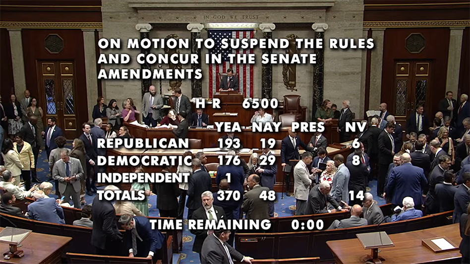 Final House Vote Cr