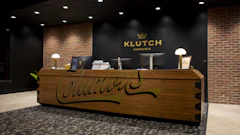 The check-in counter at Klutch Cannabis's first medical and recreational marijuana dispensary in Columbus, Ohio.