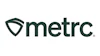 METRC logo featuring a shield icon and dark teal wordmark text
